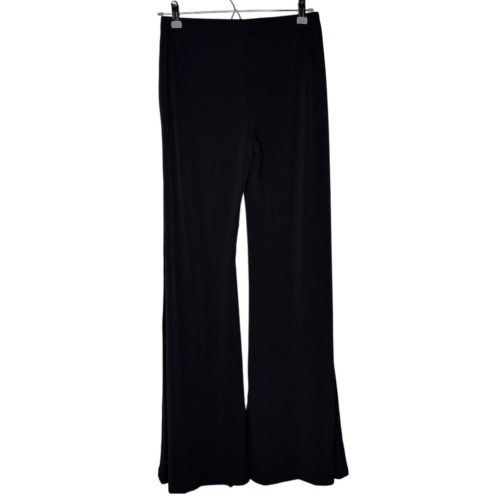LBISSE | Black Wide Leg Stretch Pants Women’s | Size L - Picture 7 of 7